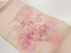 手描き牡丹模様名古屋帯